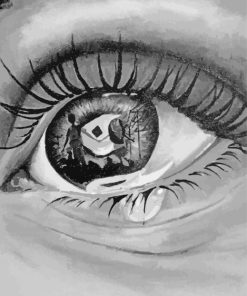 Sad Eye paint by numbers