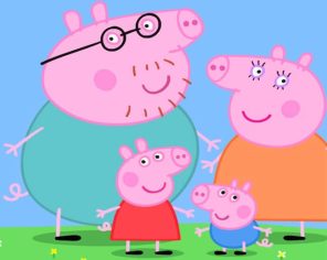 Peppa Pig Family paint by number p