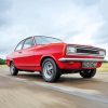 Red Vauxhall Viva 1969 paint by numbers