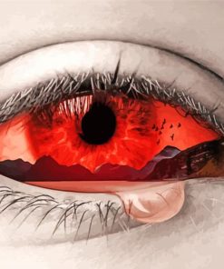 Red Eye paint by numbers