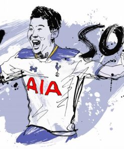 Son Tottenham paint by numbers