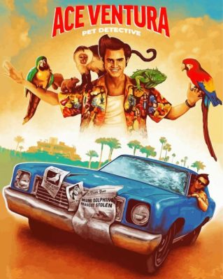 Ace Ventura Poster paint by numbers