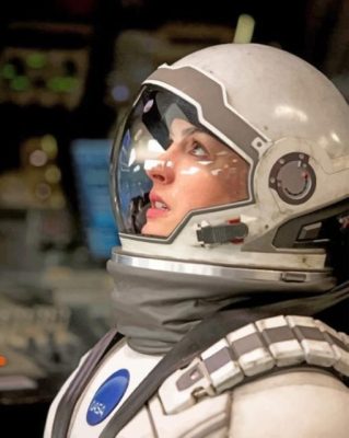 Anne Hathaway Interstellar paint by numbers