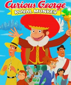 Curious George Royal Monkey paint by numbers
