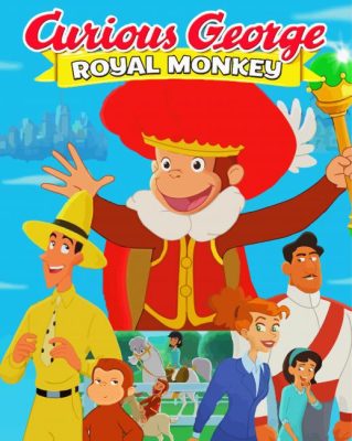 Curious George Royal Monkey paint by numbers