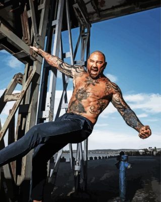 Dave Bautista paint by numbers