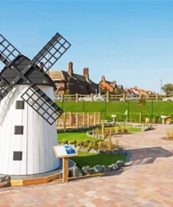 Lytham Windmill Bird paint by numbers