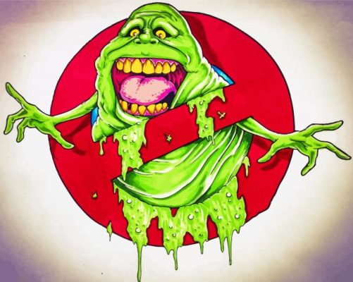 Ghost Slimer paint by numbers