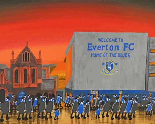 Goodison Park Everton paint by numbers