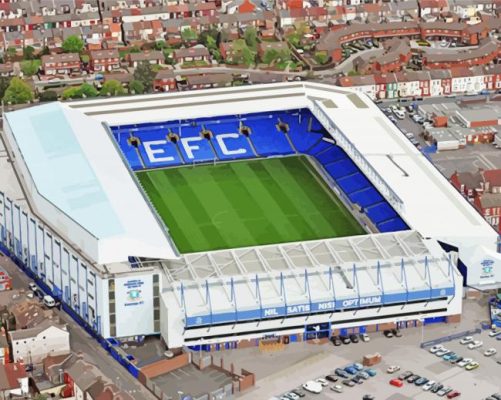 Goodison Park Everton paint by numbers 