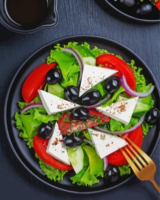 Greek Salad paint by numbers