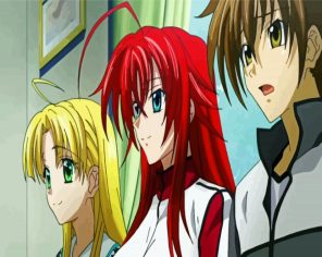 High School DxD Characters paint by numbers