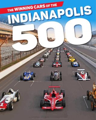 Indianapolis 500 Race Illustration paint by numbers 