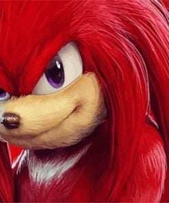 Knuckles The Echidna paint by numbers