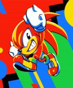 Colorful Knuckles Illustration paint by numbers