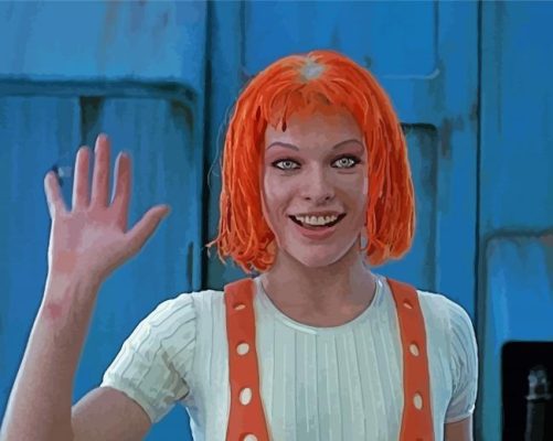Leelo The Fifth Element Character paint by number