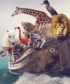 Noahs Ark Animals paint by numbers