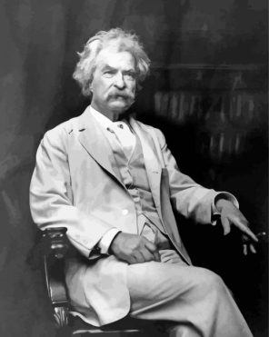Vintage Mark Twain paint by numbers
