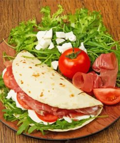 Piadina Food paint by number