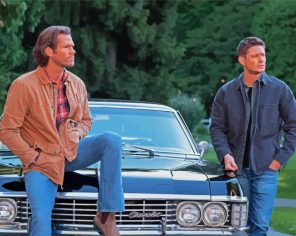 Sam And Dean Winchester Movie Characters paint by number