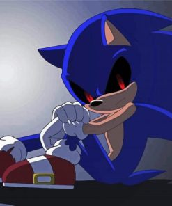 Sonic Red Eyes paint by numbers