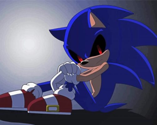Sonic Red Eyes paint by numbers