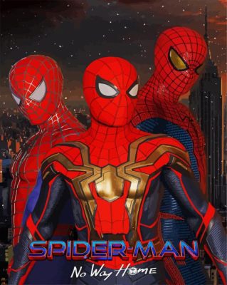 Spider Man No Way Home Marvel Movie paint by numbers