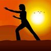 Tai Chi Lady Silhouette paint by numbers
