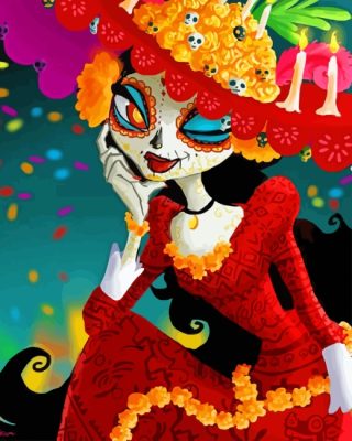 The Book Of Life La Muerte paint by numbers