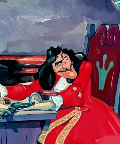 The Captain Hook paint by numbers