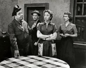The Honeymooners Actors paint by number