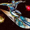 The Silver Surfer paint by numbers