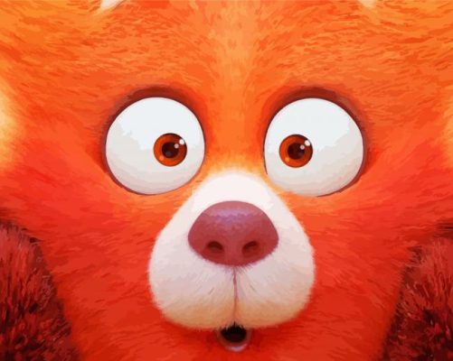 Turning Red paint by numbers