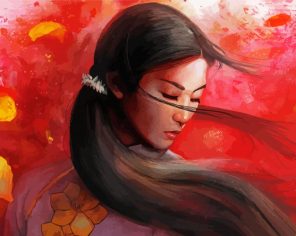 Vietnamese Woman paint by numbers
