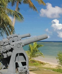 War In The Pacific National Historical Park Guam paint by numbers