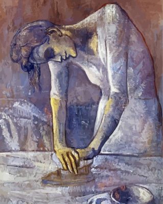 Woman Ironing Picasso Art paint by numbers