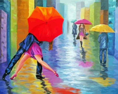Dancing In The Rain paint by numbers