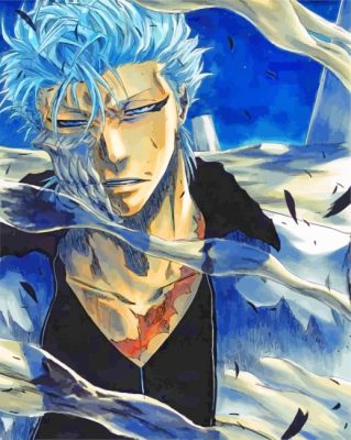 Aesthetic Grimmjow Jaegerjaquez paint by numbers