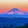 Aesthetic Mount Hood Landscape paint by numbers