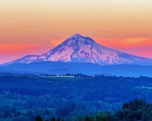 Mount Hood Nature Paint By Numbers - Numeral Paint Kit