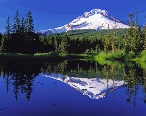 Mount Hood Paint By Numbers - Numeral Paint Kit