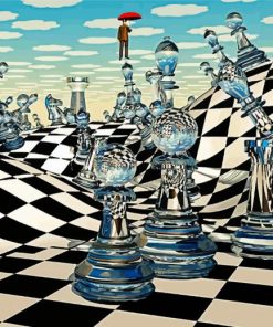 Chess Board Illustration paint by numbers