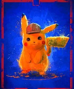 Detective Pikachu paint by numbers