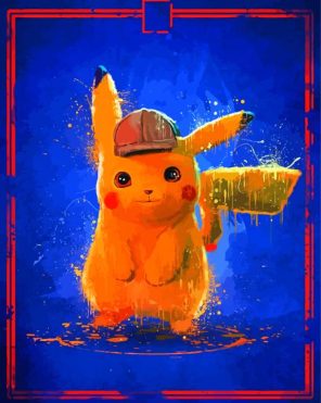 Detective Pikachu paint by numbers