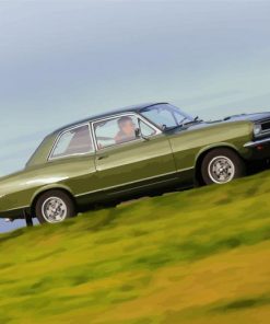 Aesthetic Green Vauxhall Viva 1969 paint by numbers