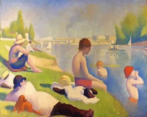 Bathers At Asnieres paint by numbers