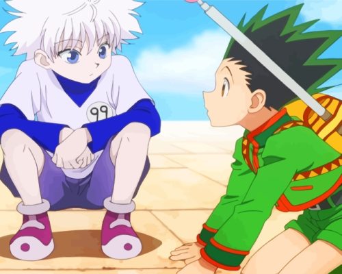Killua And Gon Hunter X Hunter paint by numbers