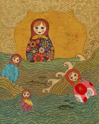 Matryoshka Russian Doll paint by numbers