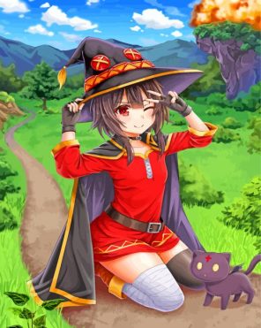 Megumin paint by numbers