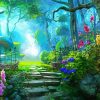 Peaceful Mystical Forest paint by numbers